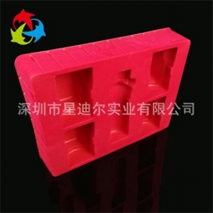 紅色PS植絨吸塑盒