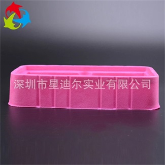 定製紅色植絨吸塑內托