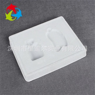 定製白色植絨吸塑